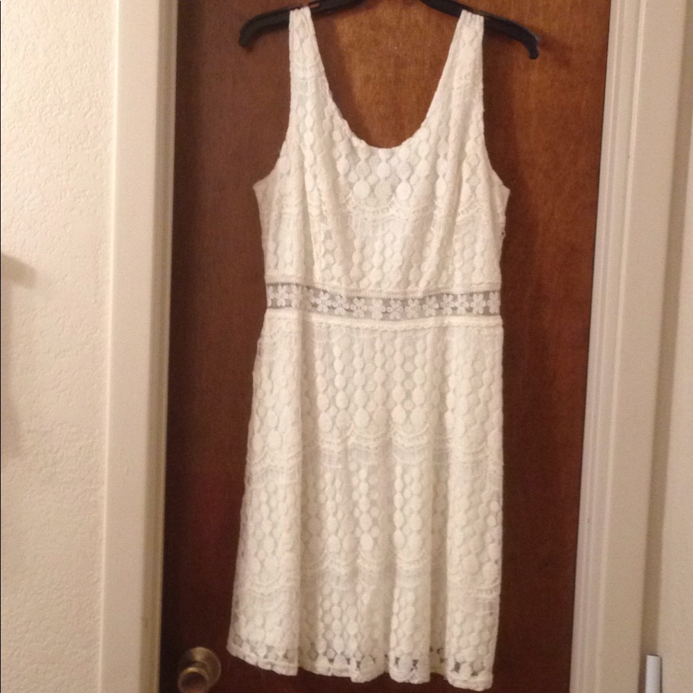 Ivory lace dress